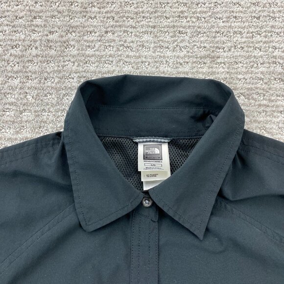The North Face Shirt Men Extra Large XL Black Slim Fit Polo - Check Measurements - Picture 4 of 9